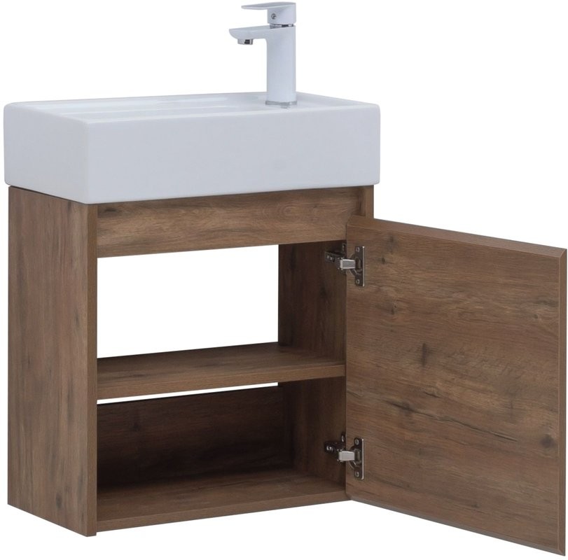 Тумба с раковиной Aquanet Nova Lite 50 дуб рустикальный