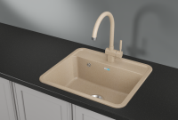 Мойка кухонная Granula Standart 5601, бежевый