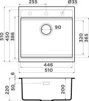 Комплект Мойка Omoikiri Kitagawa 51-WH белая + Измельчитель Nagare slim 1250-AZ azur blue