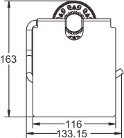 Держатель туалетной бумаги Rose RG1005Q бронза