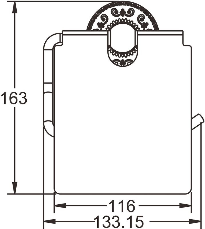 Держатель туалетной бумаги Rose RG1005Q бронза