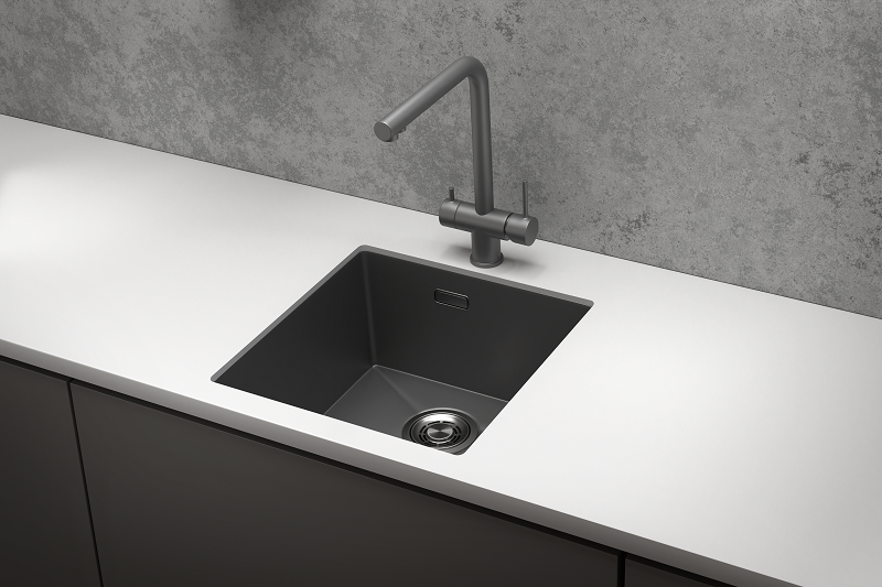 Мойка кухонная Granula 4445U, графит матовый