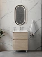 Тумба под раковину без столешницы Teymi Laina 60 напольная, светлый дуб