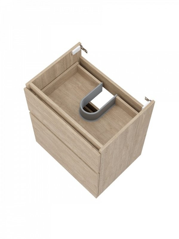 Тумба под раковину без столешницы Teymi Laina 60 напольная, светлый дуб