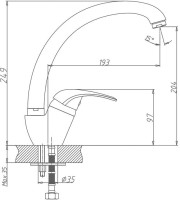 Смеситель для кухни Haiba HB03 HB4103