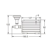 Мыльница Rose RG11Q RG1104Q бронза