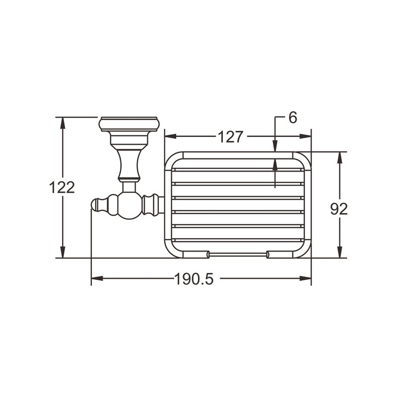Мыльница Rose RG11Q RG1104Q бронза