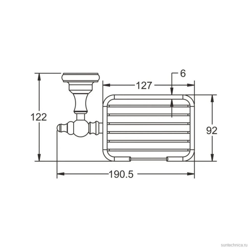 Мыльница Rose RG11Q RG1104Q бронза