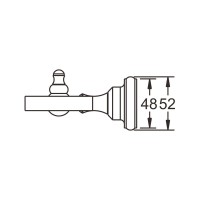 Стакан Rose RG11 RG1122 двойной, хром
