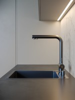 Мойка кухонная РМС MR-5050BL Matte c корзиной и дозатором, графит