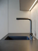 Мойка кухонная РМС MR-5050BL Matte c корзиной и дозатором, графит
