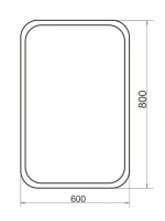 Зеркало Comforty Пион 60 сенсорное, с подсветкой