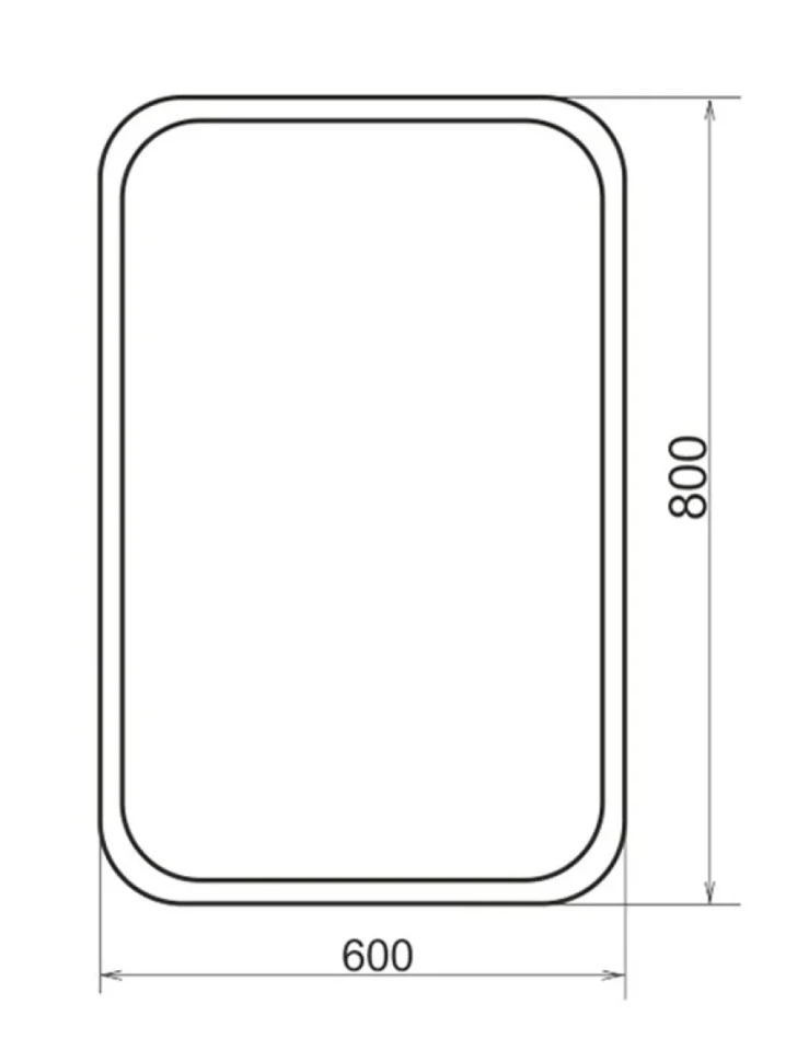 Зеркало Comforty Пион 60 сенсорное, с подсветкой