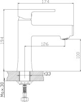 Смеситель для раковины Haiba HB10652-7 черный