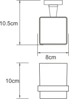 Набор Стакан Wasserkraft Dill K-3928 + Мыльница K-3929 Набор Стакан Wasserkraft Dill K-3928 + Мыльница K-3929