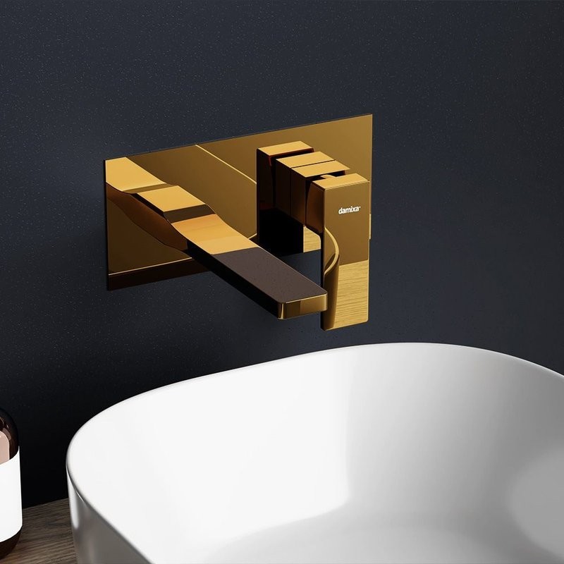 Смеситель для раковины Damixa Gala 530260600 С ВНУТРЕННЕЙ ЧАСТЬЮ золото