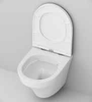 Комплект Унитаз подвесной AM.PM Inspire FlashClean C501700WH + Крышка C507853WH с микролифтом + Инсталляция Geberit Duofix Delta 458.149.21.1 с кнопкой смыва, хром + Звукоизоляция
