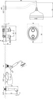 Душевой комплект Lemark Villa LM4822C С ВНУТРЕННЕЙ ЧАСТЬЮ