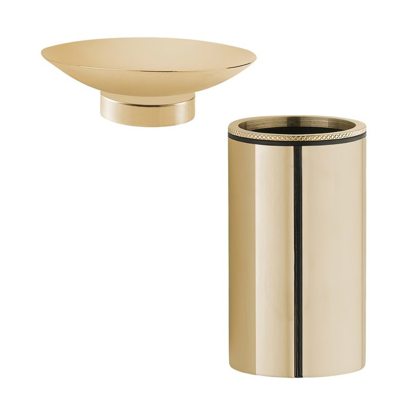 Набор Стакан Boheme Uno 10982-G + Мыльница 10981-G