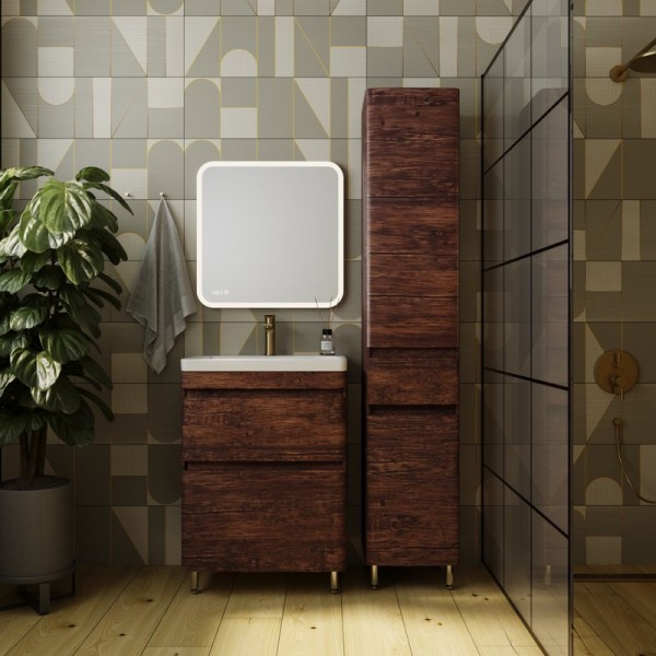 Мебель для ванной комнаты Style Line Атлантика 60 Люкс Plus, напольная, старое дерево