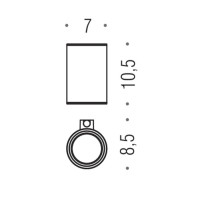 Стакан Colombo Design Mini B4002.OM матовое золото