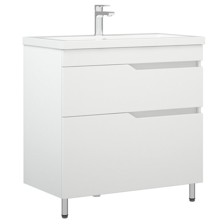 Тумба с раковиной Corozo Теона Z2 80 белая