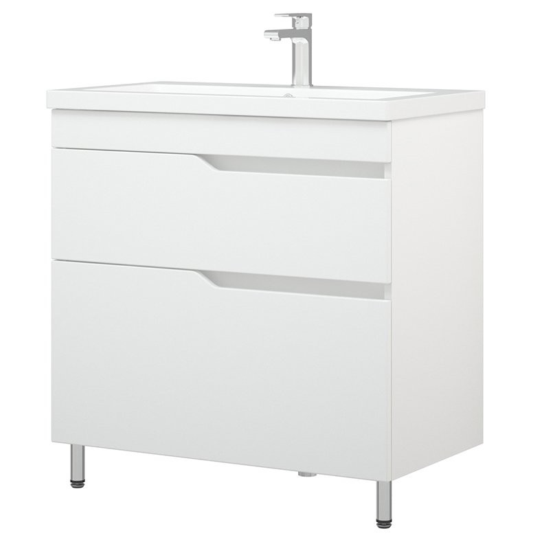 Тумба с раковиной Corozo Теона Z2 80 белая