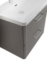 Тумба с раковиной BelBagno Due 60 ручки хром полированный, сатин