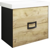 Мебель для ванной комнаты Sanflor Выборг 60 подвесная, дуб крафт золотой