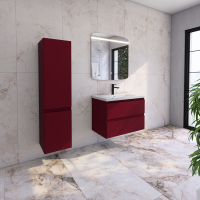 Тумба под раковину без столешницы Caprigo Forte 80 подвесная, бордовая