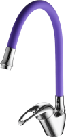 Смеситель для кухни Fashun A4403+A7254 хром, фиолетовый Смеситель для кухни Fashun A4403+A7254 хром, фиолетовый
