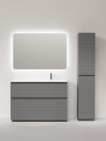 Тумба с раковиной Sancos Folk Floor 120 правая напольная, ergraut soft, раковина CN7021