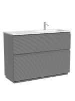 Тумба с раковиной Sancos Folk Floor 120 правая напольная, ergraut soft, раковина CN7021