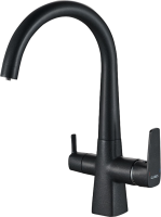 Смеситель для кухни Fashun A4353-7 с краном для питьевой воды, черный