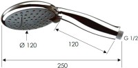 Душевая лейка Remer 318CAX