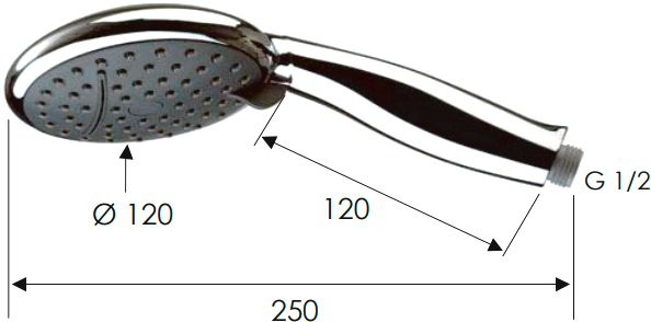 Душевая лейка Remer 318CAX