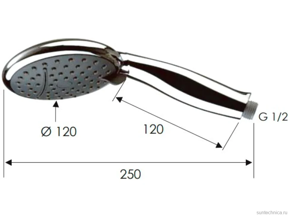 Душевая лейка Remer 318CAX