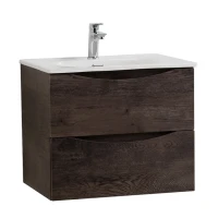 Тумба под раковину BelBagno Marino-cer-n 60 подвесная, rovere nature grigio