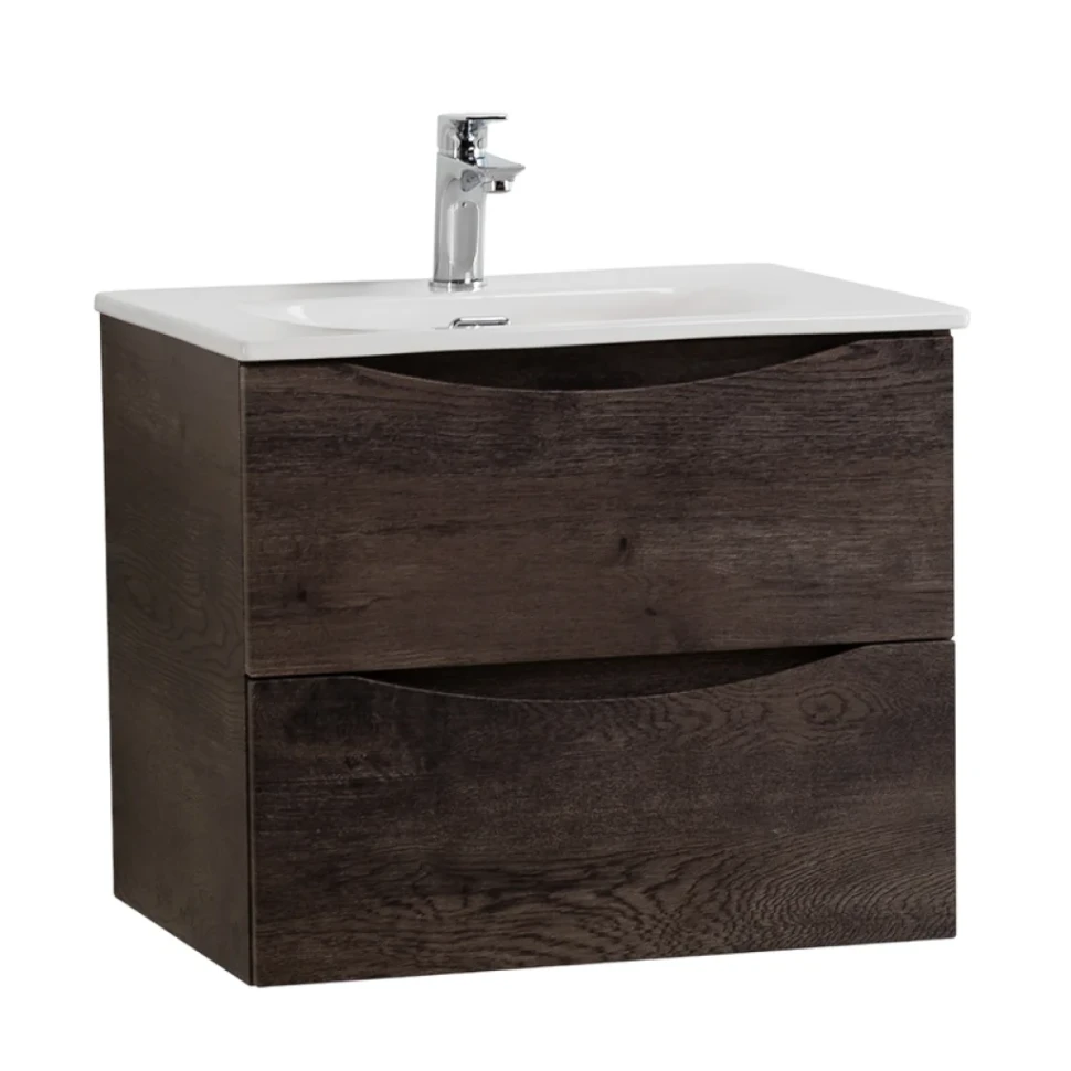 Тумба под раковину BelBagno Marino-cer-n 60 подвесная, rovere nature grigio