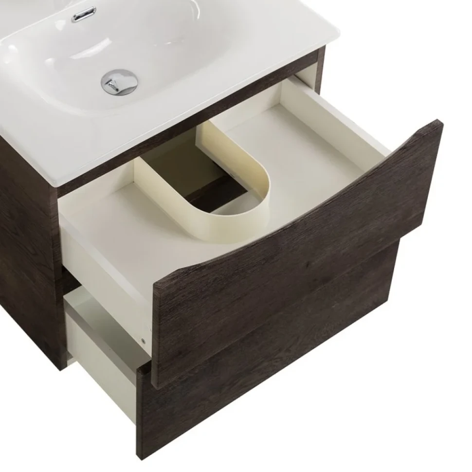 Тумба под раковину BelBagno Marino-cer-n 60 подвесная, rovere nature grigio