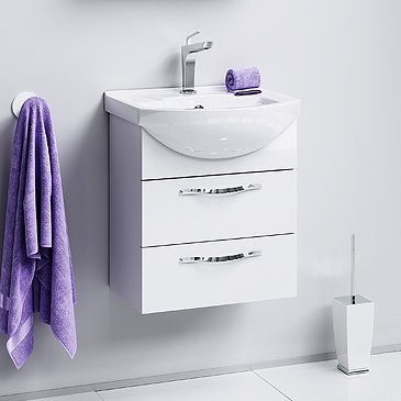 Тумба под раковину Aqwella Allegro 50 с 2 ящиками