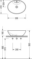 Накладная раковина Serel CH34