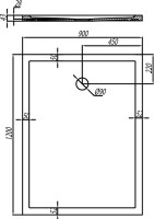 Поддон для душа AQUATON Калифорния 120x90