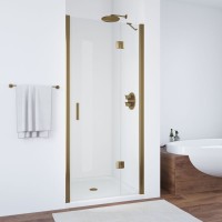 Душевая дверь в нишу Vegas Glass AFP TUR NOVO h1890 110 05 01 R профиль бронза, стекло прозрачное