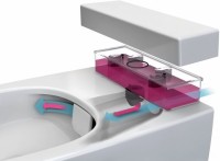 Комплект Унитаз подвесной VitrA Metropole 7672B003-1687 с функцией биде и встроенным смесителем + Крышка 90-003-009 с микролифтом, петли хром + Инсталляция TECE Now 9400412 4 в 1 с кнопкой смыва
