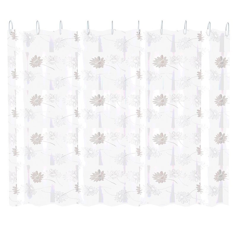 Штора для ванной Fashun A8827 180х180 см, цветы