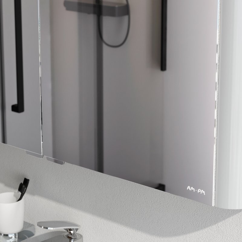 Зеркало-шкаф AM.PM Sensation 100 белый глянец