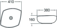 Накладная раковина SantiLine SL-1026