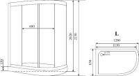 Душевая кабина Timo Comfort T-8802LC