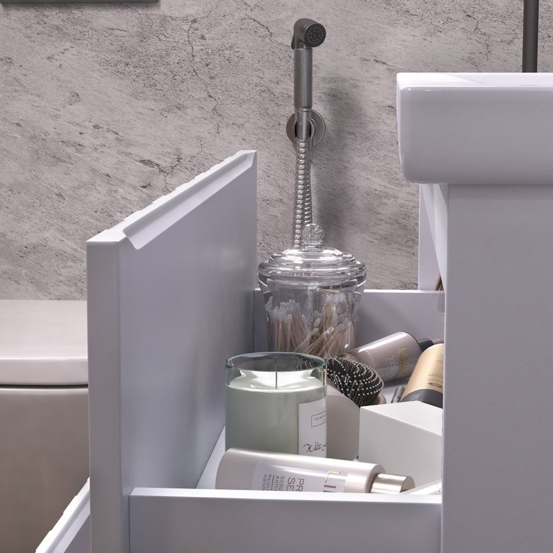 Тумба с раковиной Vigo Finlay 80 белая